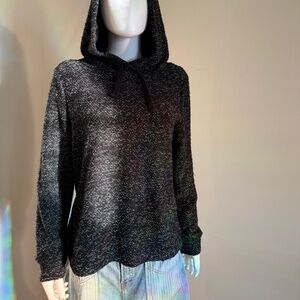 Fabletics Hoodie Pullover Sweater Black and White Medium New Without Tags